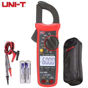 Uni-t multimeter digital clamp meter smart anti-burn ammeter household clamp meter high-precision electrician special maintenance meter ut202a+ upgrade (frequency/capacitance/ncv)