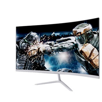 95% new konka 23.8-inch curved screen 75hz full hd low blue light hdmi interface wall-mountable computer lcd office monitor white km2413h
