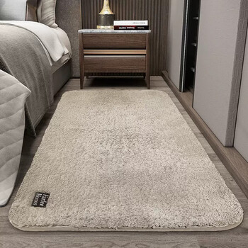 Farleehomes carpet, bedroom, bedside blanket, living room, large area plush blanket, thickened bed front floor mat, tooth color 60*90cm
