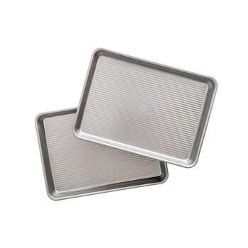 Usa pan made in usa 2-piece baking pan set, quarter baking pan, aluminum steel non-stick coating, baking