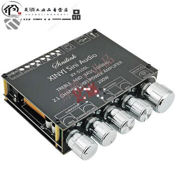 2.1 channel bluetooth 5.0 digital power amplifier board 2*50w+100w subwoofer audio amplifier power module