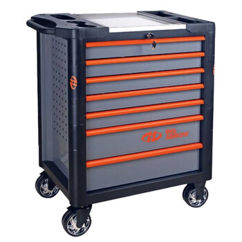 Huafeng jujian auto repair tool trolley multifunctional mobile tool cabinet repair drawer combination toolbox 352+n automotive general tool trolley (7 drawers + 6 versions of tools)