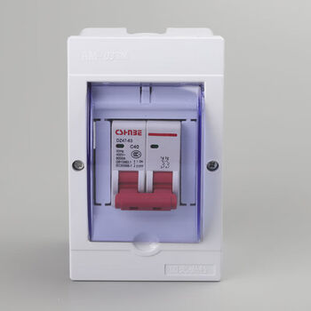 Customized applicable leakage switch 2f air switch with waterproof box 2p leakage protection 63a air conditioner special leakage protection main switch 2p air switch with waterproof box set 32a