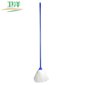 Weiyang wys-2200 white spunlace non-woven mop iron handle mop for factory dust-free workshop