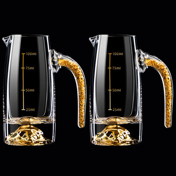 Luxury flowers crystal glass white wine cup wine divider wine jug decanter wine pouring jug set red wine chinese style wine jug wine utensils