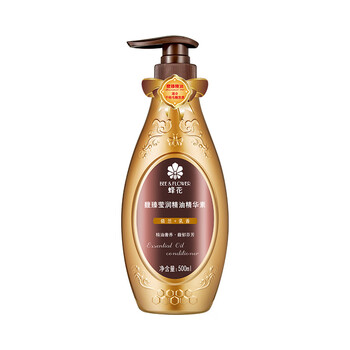 Bee flower fuzhen essential oil conditioner slippery fragrance long-lasting repair damage, dryness, moisturizing and smoothing essence 500ml