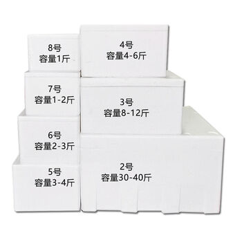 Foam box small wholesale vegetable rectangular seafood refrigerated fresh-keeping and insulated commercial express packaging box standard reference 5 catties box short size 3 box / 10