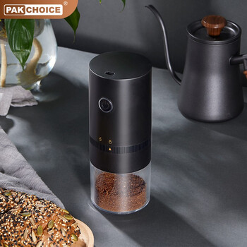 Pakchoice electric bean grinder portable coffee bean grinder home automatic coffee bean grinder - not made electric bean grinder - black