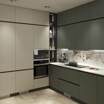 Shanghai zolali integrated cabinet custom kitchen cabinet custom-made modern simple gray integrated kitchen cabinet whole house customization package 3+1