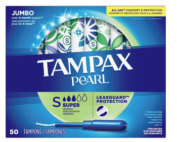 Tampax canada purchase tampax plastic catheter tampons 96 pieces regular/large 1 flow sanitary s size large 1 flow 50 pieces