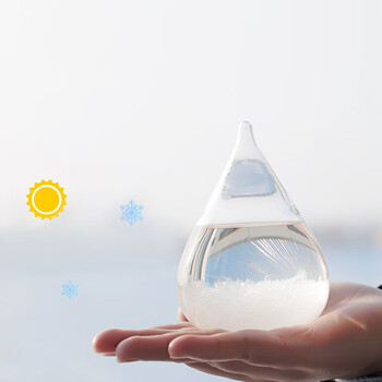 Polar species storm bottle weather forecast bottle creative birthday gift home modern decoration ornament special new year gift for women storm bottle - small size 8*11 with exquisite gift bag