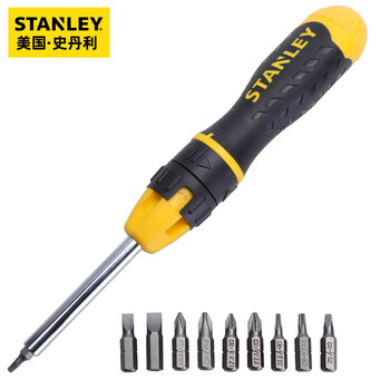 Stanley (stanley) ratchet screwdriver set multi-functional interchangeable head screwdriver cross-shaped special-shaped screwdriver household screwdriver set 11-piece set stht68010-8-23