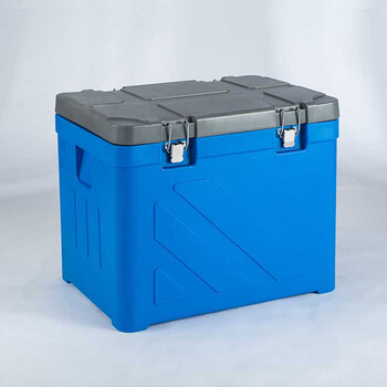 Saixin cold chain vaccine reagent refrigerated box transfer box gsp with temperature remote monitoring and bluetooth printing 2~8 insulated box 2~8 degrees temperature display