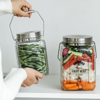 Kilner british kilner pickle jar glass household pickled pickles sauerkraut wide mouth empty bottle storage food sealed jar 1450ml