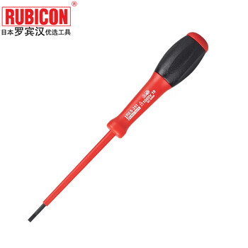 Robin hood (rubicon) imported insulated screwdriver res-251 high voltage resistant 1000v slotted screwdriver cone 2.5x75mm