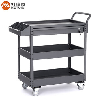 Corini reinforced high load-bearing 3-layer multi-functional maintenance vehicle mobile parts tool cabinet rack jzkh31001-7024 can be customized