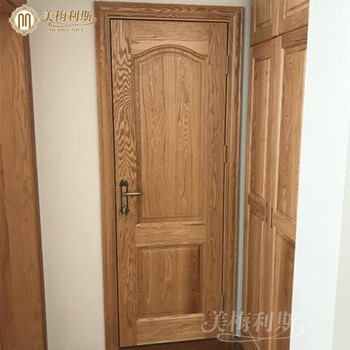Memelis all-original wood door all-solid wood door red oak red cherry mahogany core walnut three-pack installation y129 american red oak