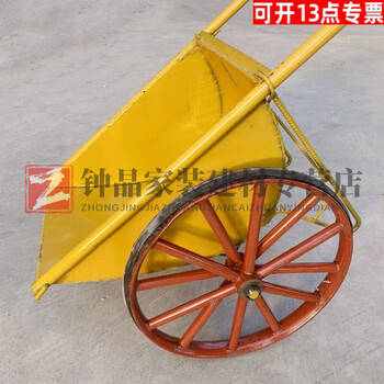Yingtang dump truck labor site trolley two-wheeled hand truck construction household garbage hauling gray ordinary large bucket + ordinary solid wheel