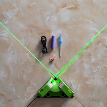 Customized new right-angle ground meter high-precision multi-functional horizontal right-angle ruler 90 adapted 01 green light right angle + belt 01 green light right angle + magnetic