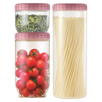 Lock & lock storage storage jars, sealed fresh-keeping refrigerator kitchen food storage containers, 3-piece set