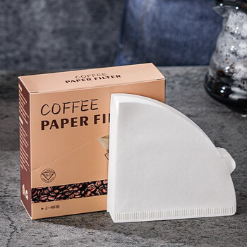 Yijuke 50 sheets v01 coffee filter paper v60 hand-brewed coffee filter paper v-shaped funnel filter cup special filter paper cone