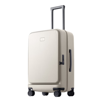 95% new mijia xiaomi suitcase 24-inch trolley case large capacity suitcase side opening lid password box men and women leather suitcase smoke white
