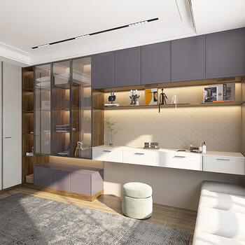 Oubli customized wardrobe bedroom walk-in cloakroom whole house customized solid wood wardrobe glass door wardrobe swing door wardrobe customized gold the actual payment can be deducted from the equal amount.