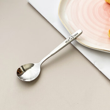 Worthbuy 316 stainless steel spoon household long-handled spoon high-end appearance exquisite children's table spoon spoon spoon eating spoon small spoon children's model 316 steel 316 stainless steel