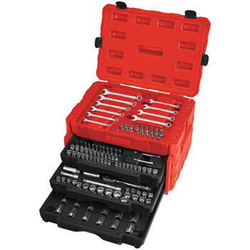 Craftsman 268-piece machine tool set standard imperial and metric combinations full chrome polished
