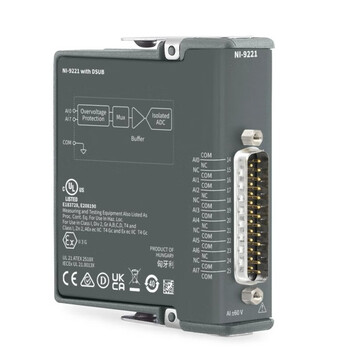 Ni 9221 cc with dsub, conformally coated, 12-bit analog input module (779373-02) units