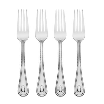 Lenox french elegant stainless steel dinner forks 4-piece set 18cm