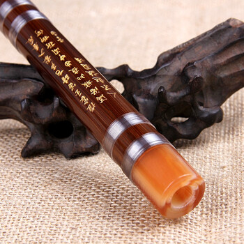 Shuhuai musical instrument (shuhuai) shuhuai exquisite beginner's one-piece transverse flute, bitter bamboo flute with teaching, zero-based introduction to adult and children's musical instruments, one section in the key of f.