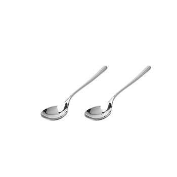 Netease selected netease selected duke stainless steel round head spoon food grade 304 stainless steel coffee spoon spoon spoon value pack 2 pack