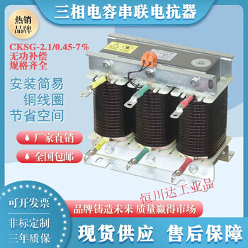 Three-phase series reactor capacitor cabinet capacitor cksg low voltage filter compensation ac reactor cksg-0.7/0.45-7%