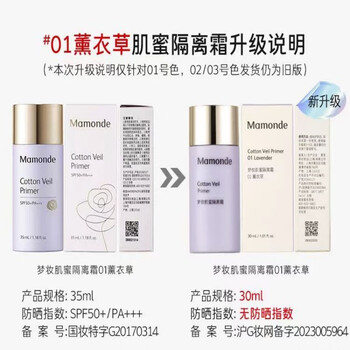 Mengzhuang isolation cream muscle honey isolation sunscreen cream pink green purple makeup primer brightening concealer #01 lavender
