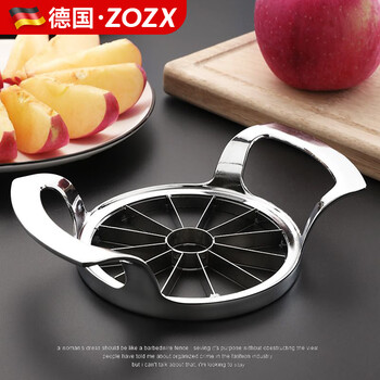 Zozx german stainless steel apple cutting artifact large fruit splitting multifunctional peeling and core tool household mold large stainless steel fruit cutter
