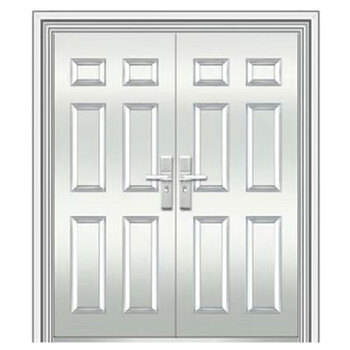 Spot 304 stainless steel door double door single door sub-door anti-theft entry door project entry door double door six square grid 1480x2050