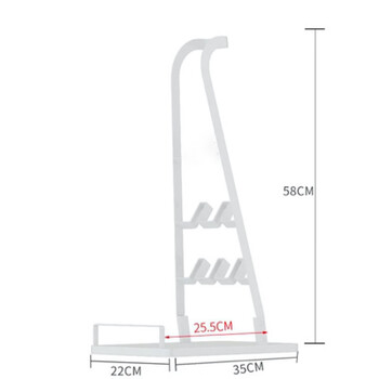 Vantablack panasonic vacuum cleaner storage rack dyson midi whirlpool suitable cordless vacuum cleaner bracket no punch white medium vacuum cleaner rack 1 layer
