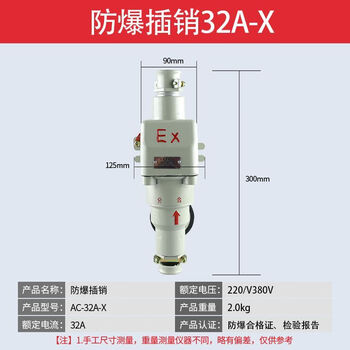 Explosion-proof socket 220v220v 10a surface-mounted 5-hole/10-hole industrial single-joint multi-joint double-control wall switch explosion-proof plug 220v-32a