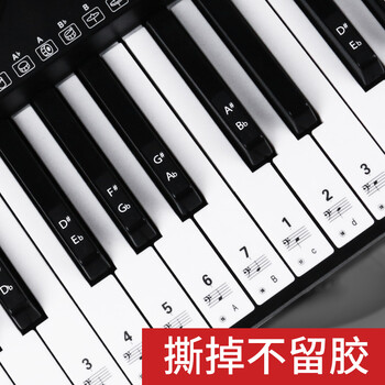 Mann musical instruments piano stickers electronic piano universal key stickers 88/61/54 key universal piano keyboard stickers simplified notation note keys
