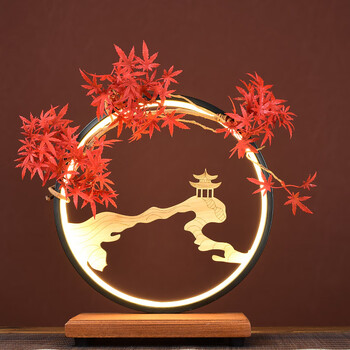 Linku liquor display base led luminous wine display stand white wine and red wine tasting venue lamp ring base maotai guo pavilion red maple battery model