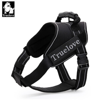 Truelove pet explosion-proof dog harness dog walking harness small, medium and large dog golden retriever german shepherd teddy tlh5753 black m bust 58-76cm recommended weight 14-25 kg