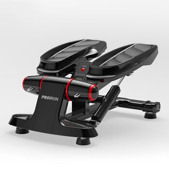 Chaoke (caooelcol) step machine, installation-free, silent hydraulic in-situ mountaineering pedal machine, weight loss artifact for men and women, home fitness equipment, black double hydraulic flagship model - with tension rope