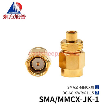 Dongfang xupu rf connector sma/mmcx-jk-1 sma male to mmcx female low standing wave 6g sma/mmcx-jk-1