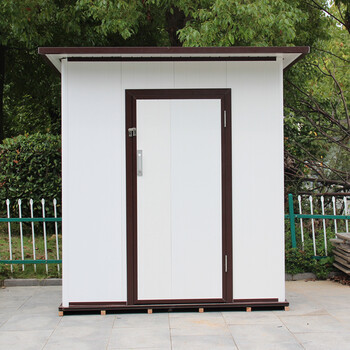 Kinying k outdoor garden storage tool room courtyard utility room modular house mobile assembly simple room outdoor storage house medium size with plastic wood floor 176*98*196cm