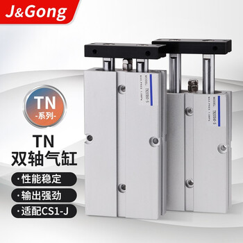 Jinggong tn double-axis double-rod cylinder high thrust small pneumatic cylinder tda10 16 20 25 32 40 tn10 stroke 10-s