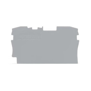 Wago rail-mounted terminal block end plate and partition thickness 1mm gray 2004-1291 25/pack 2004-1291 25/pack