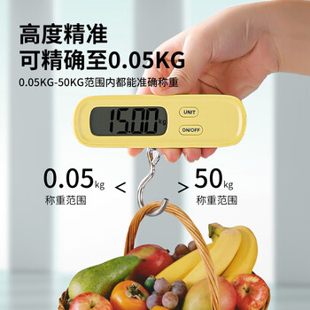 Demin portable electronic scale hook scale 50kg portable high-precision household luggage express scale small scale spring scale small