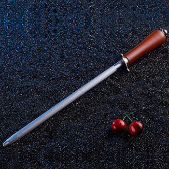 Nileide sharpening stick ultra-fine grain high carbon steel medium fine grain magnetic knife stick butcher knife kitchen knife sharpener whetstone professional household sharpening stick mahogany d stick imported steel