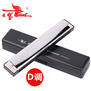 Swan harmonica 24 holes a/b/c/d/e/f/g/a#/key advanced adult children student beginner male and female professional performance d key + full set of gifts